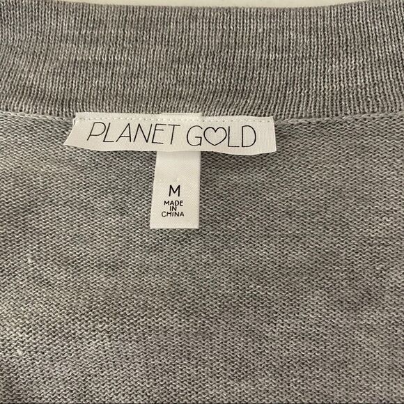 Planet Gold grey ruffle sweater - Picture 5 of 7